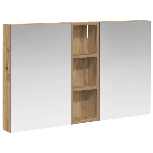 vidaXL Bathroom Cabinet Set 3 pcs 100 x 10.5 x 60.5 cm Engineered wood