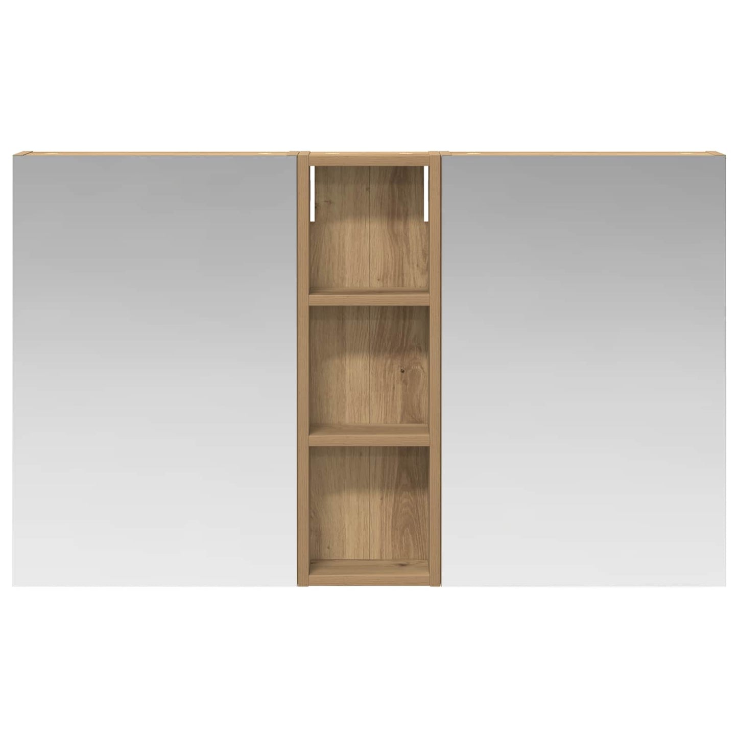 vidaXL Bathroom Cabinet Set 3 pcs 100 x 10.5 x 60.5 cm Engineered wood