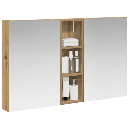 vidaXL Bathroom Cabinet Set 3 pcs 100 x 10.5 x 60.5 cm Engineered wood
