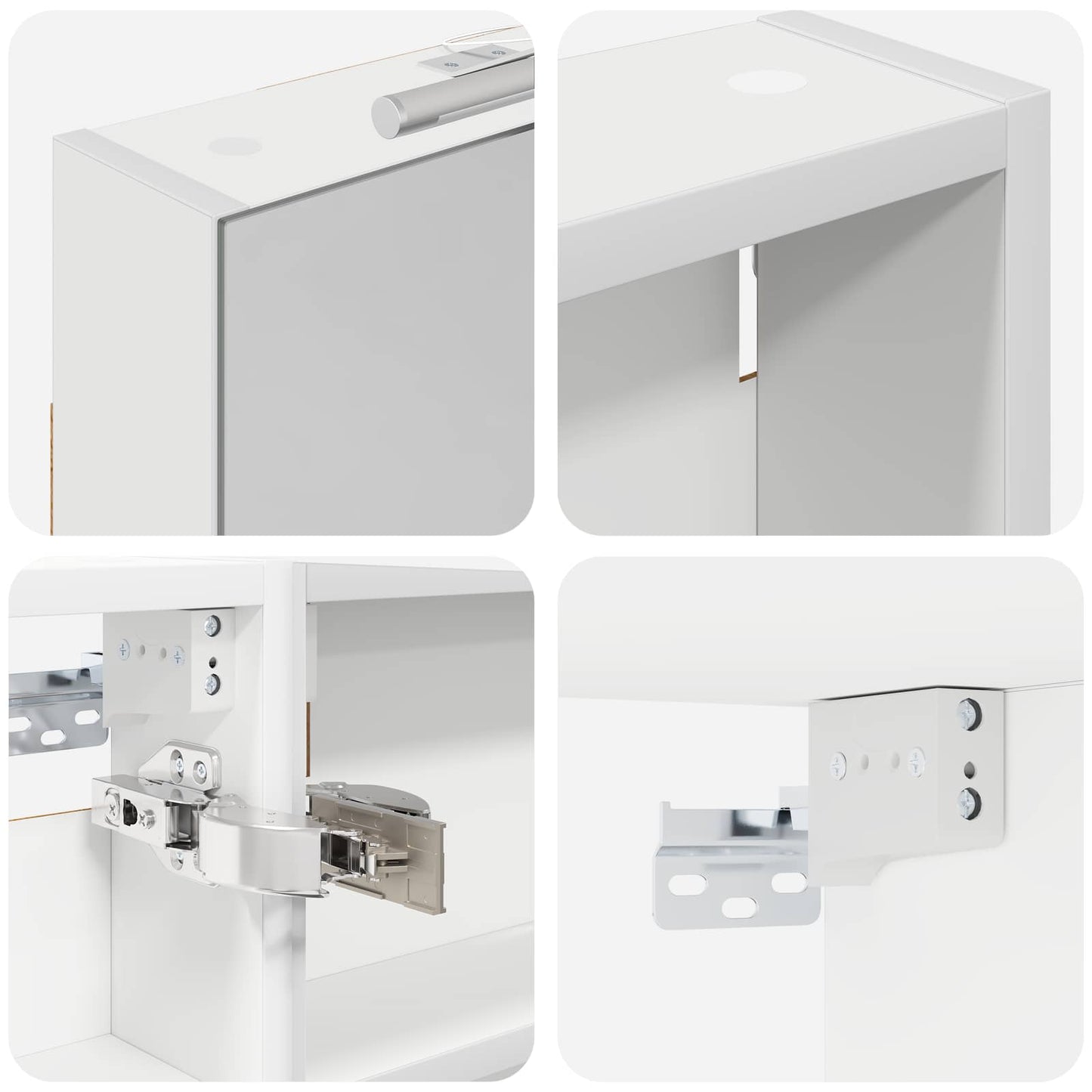 vidaXL Bathroom Cabinet Set 3 pcs 100 x 10.5 x 60.5 cm Engineered wood