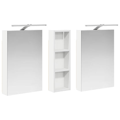 vidaXL Bathroom Cabinet Set 3 pcs 100 x 10.5 x 60.5 cm Engineered wood