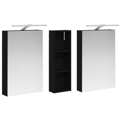 vidaXL Bathroom Cabinet Set 3 pcs 100 x 10.5 x 60.5 cm Engineered wood