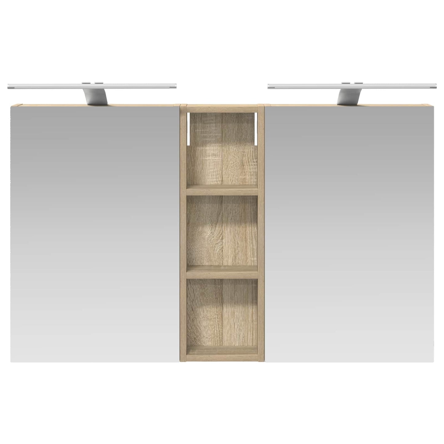 vidaXL Bathroom Cabinet Set 3 pcs 100 x 10.5 x 60.5 cm Engineered wood