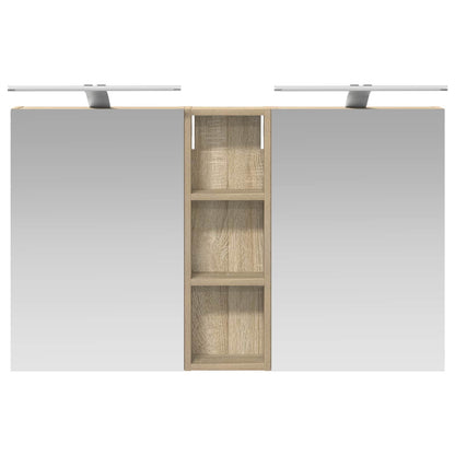 vidaXL Bathroom Cabinet Set 3 pcs 100 x 10.5 x 60.5 cm Engineered wood