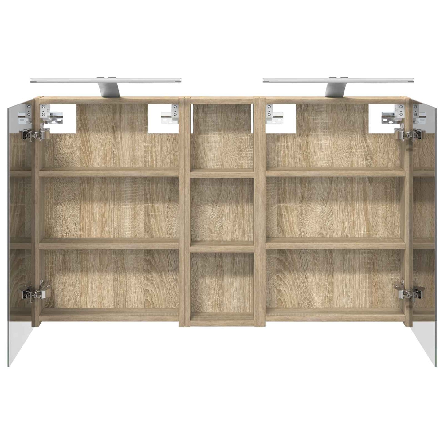 vidaXL Bathroom Cabinet Set 3 pcs 100 x 10.5 x 60.5 cm Engineered wood