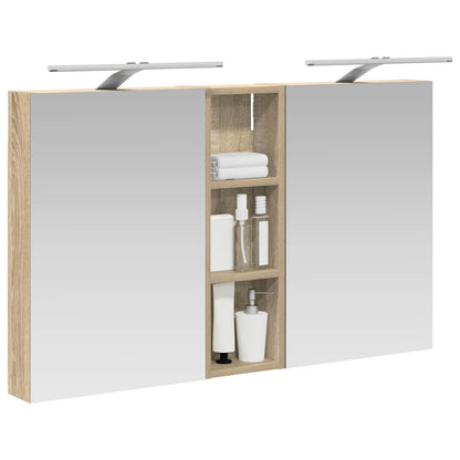 vidaXL Bathroom Cabinet Set 3 pcs 100 x 10.5 x 60.5 cm Engineered wood