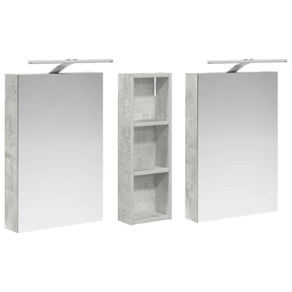 vidaXL Bathroom Cabinet Set 3 pcs 100 x 10.5 x 60.5 cm Engineered wood