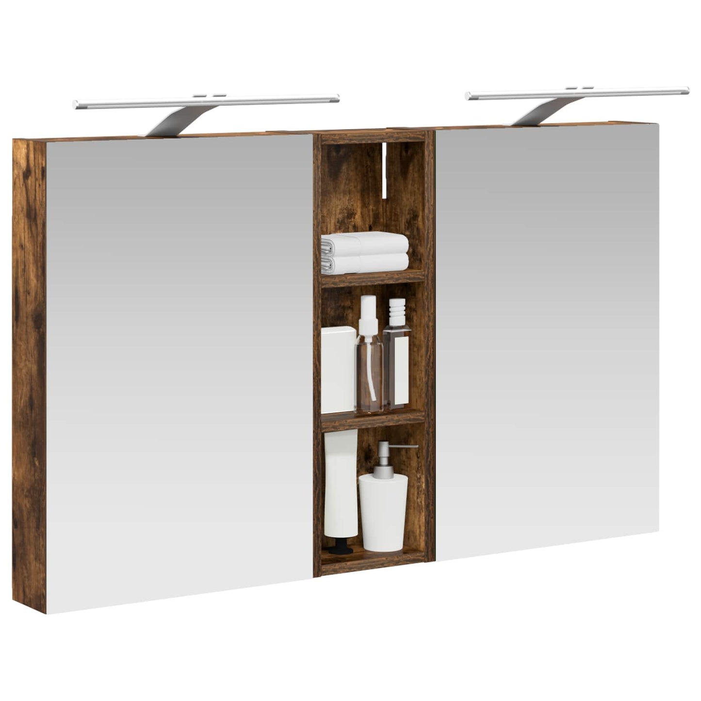 vidaXL Bathroom Cabinet Set 3 pcs 100 x 10.5 x 60.5 cm Engineered wood