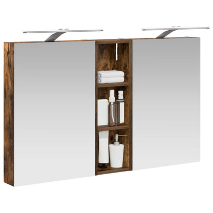 vidaXL Bathroom Cabinet Set 3 pcs 100 x 10.5 x 60.5 cm Engineered wood