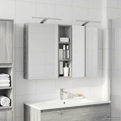 vidaXL Bathroom Cabinet Set 3 pcs 100 x 10.5 x 60.5 cm Engineered wood