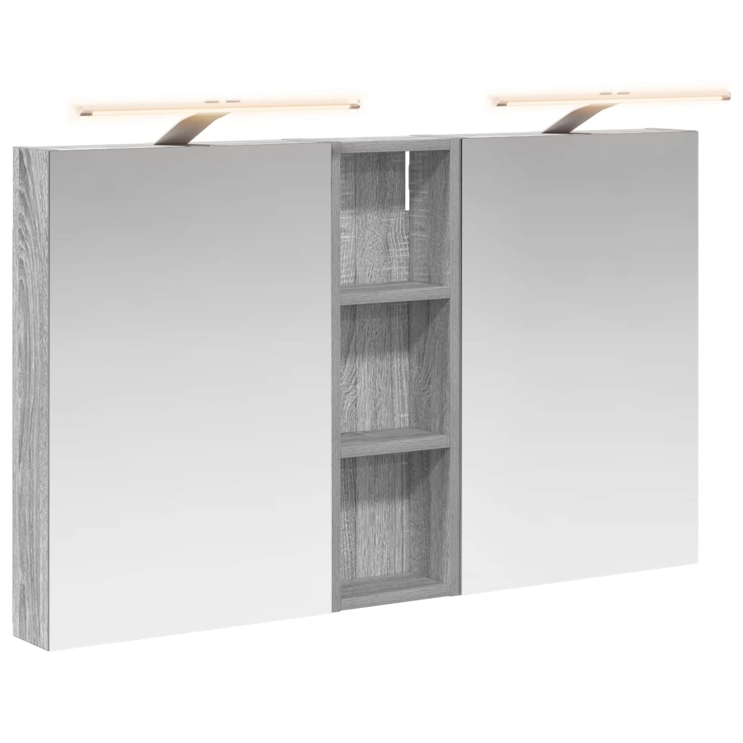 vidaXL Bathroom Cabinet Set 3 pcs 100 x 10.5 x 60.5 cm Engineered wood