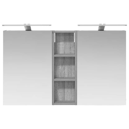 vidaXL Bathroom Cabinet Set 3 pcs 100 x 10.5 x 60.5 cm Engineered wood
