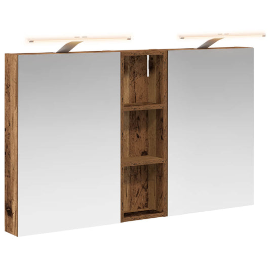 vidaXL Bathroom Cabinet Set 3 pcs 100 x 10.5 x 60.5 cm Engineered wood
