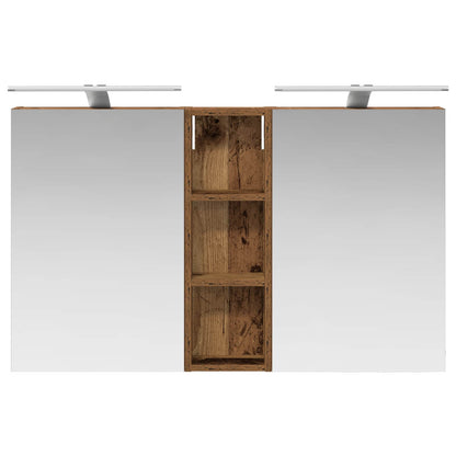 vidaXL Bathroom Cabinet Set 3 pcs 100 x 10.5 x 60.5 cm Engineered wood