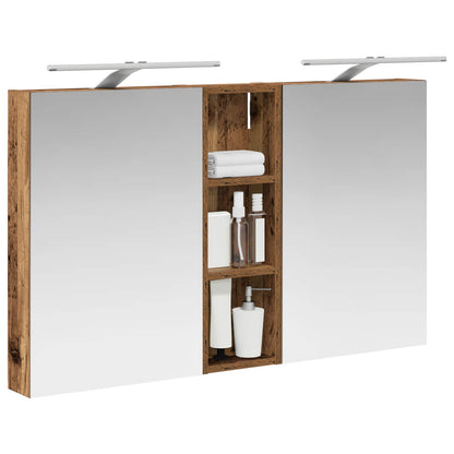 vidaXL Bathroom Cabinet Set 3 pcs 100 x 10.5 x 60.5 cm Engineered wood