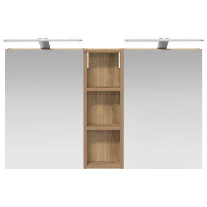 vidaXL Bathroom Cabinet Set 3 pcs 100 x 10.5 x 60.5 cm Engineered wood