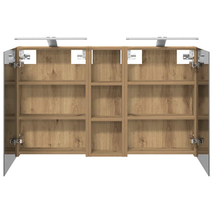 vidaXL Bathroom Cabinet Set 3 pcs 100 x 10.5 x 60.5 cm Engineered wood