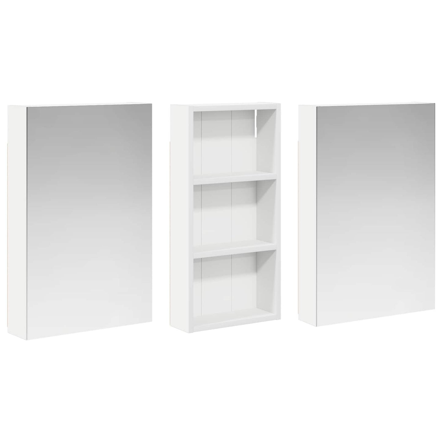 vidaXL Bathroom Cabinet Set 3 pcs 110 x 10.5 x 60.5 cm Engineered wood