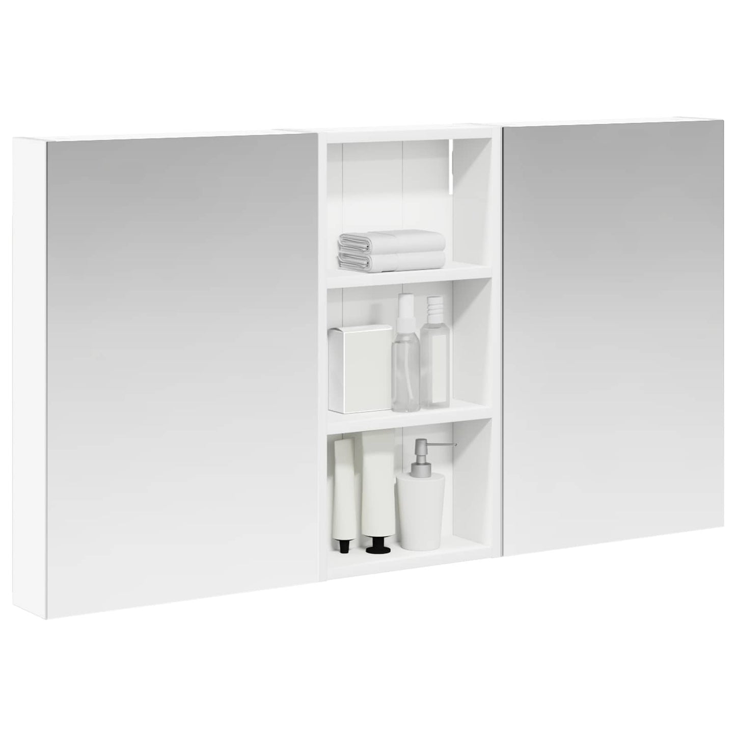 vidaXL Bathroom Cabinet Set 3 pcs 110 x 10.5 x 60.5 cm Engineered wood
