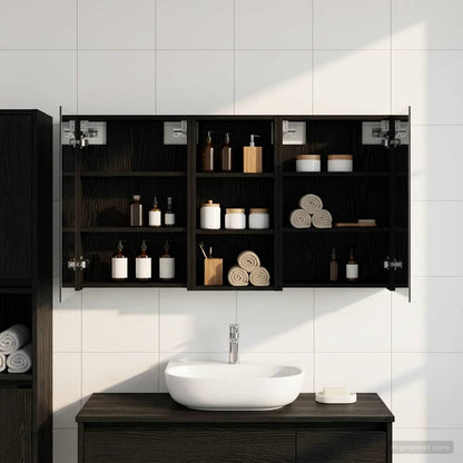 vidaXL Bathroom Cabinet Set 3 pcs 110 x 10.5 x 60.5 cm Engineered wood