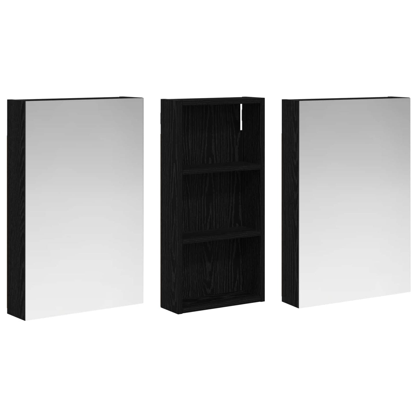 vidaXL Bathroom Cabinet Set 3 pcs 110 x 10.5 x 60.5 cm Engineered wood