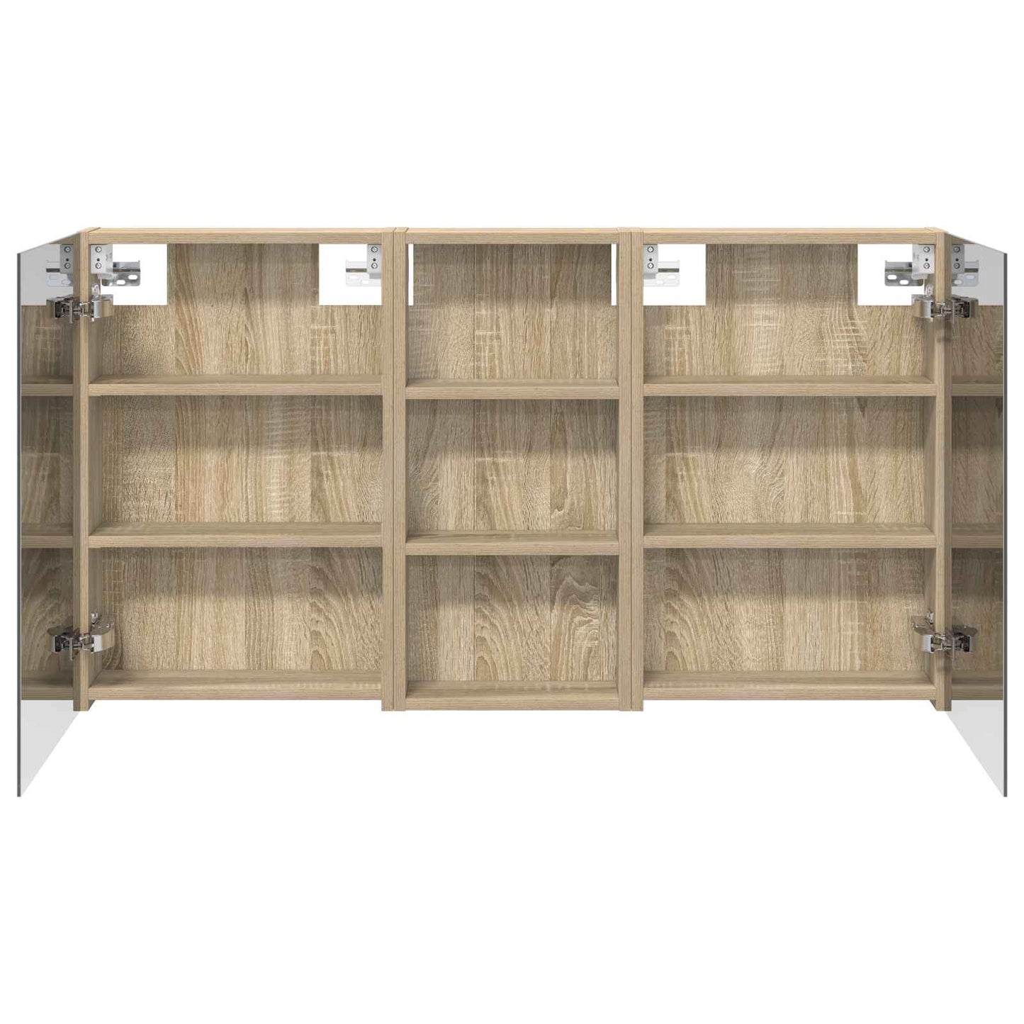 vidaXL Bathroom Cabinet Set 3 pcs 110 x 10.5 x 60.5 cm Engineered wood