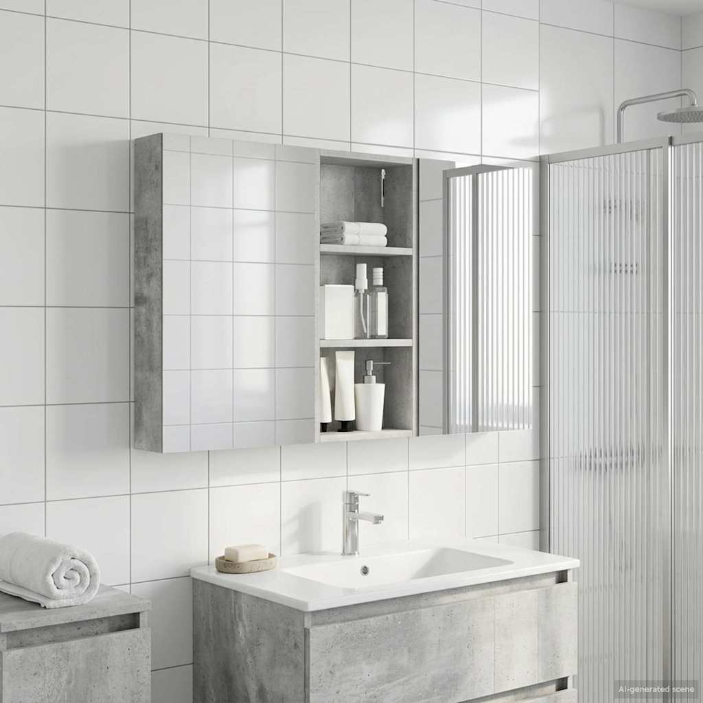 vidaXL Bathroom Cabinet Set 3 pcs 110 x 10.5 x 60.5 cm Engineered wood
