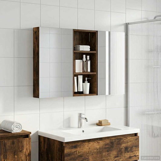 vidaXL Bathroom Cabinet Set 3 pcs 110 x 10.5 x 60.5 cm Engineered wood