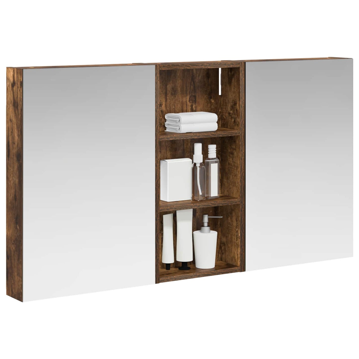 vidaXL Bathroom Cabinet Set 3 pcs 110 x 10.5 x 60.5 cm Engineered wood