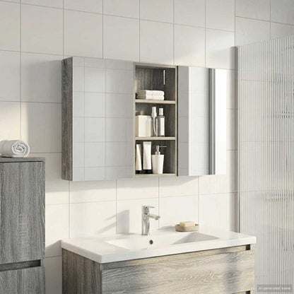 vidaXL Bathroom Cabinet Set 3 pcs 110 x 10.5 x 60.5 cm Engineered wood