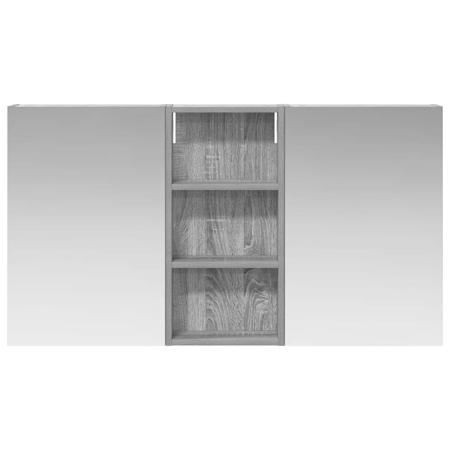 vidaXL Bathroom Cabinet Set 3 pcs 110 x 10.5 x 60.5 cm Engineered wood