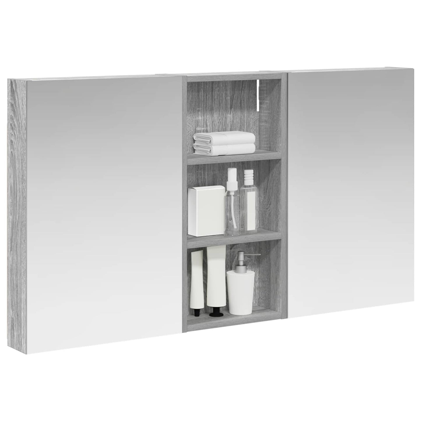 vidaXL Bathroom Cabinet Set 3 pcs 110 x 10.5 x 60.5 cm Engineered wood