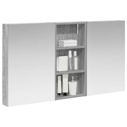 vidaXL Bathroom Cabinet Set 3 pcs 110 x 10.5 x 60.5 cm Engineered wood