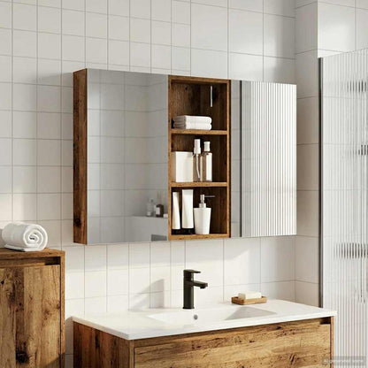 vidaXL Bathroom Cabinet Set 3 pcs 110 x 10.5 x 60.5 cm Engineered wood