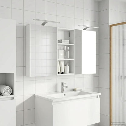 vidaXL Bathroom Cabinet Set 3 pcs 110 x 10.5 x 60.5 cm Engineered wood