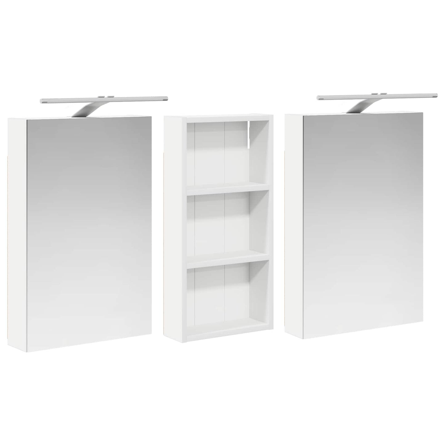 vidaXL Bathroom Cabinet Set 3 pcs 110 x 10.5 x 60.5 cm Engineered wood