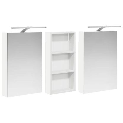 vidaXL Bathroom Cabinet Set 3 pcs 110 x 10.5 x 60.5 cm Engineered wood
