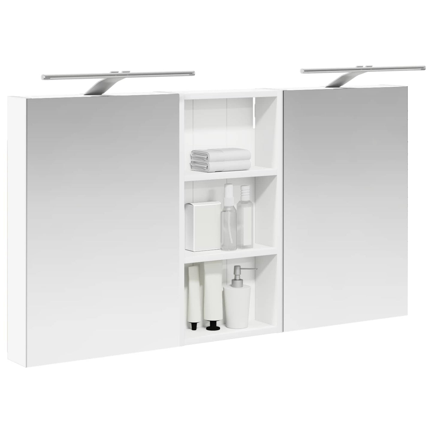 vidaXL Bathroom Cabinet Set 3 pcs 110 x 10.5 x 60.5 cm Engineered wood