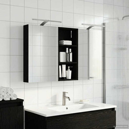 vidaXL Bathroom Cabinet Set 3 pcs 110 x 10.5 x 60.5 cm Engineered wood