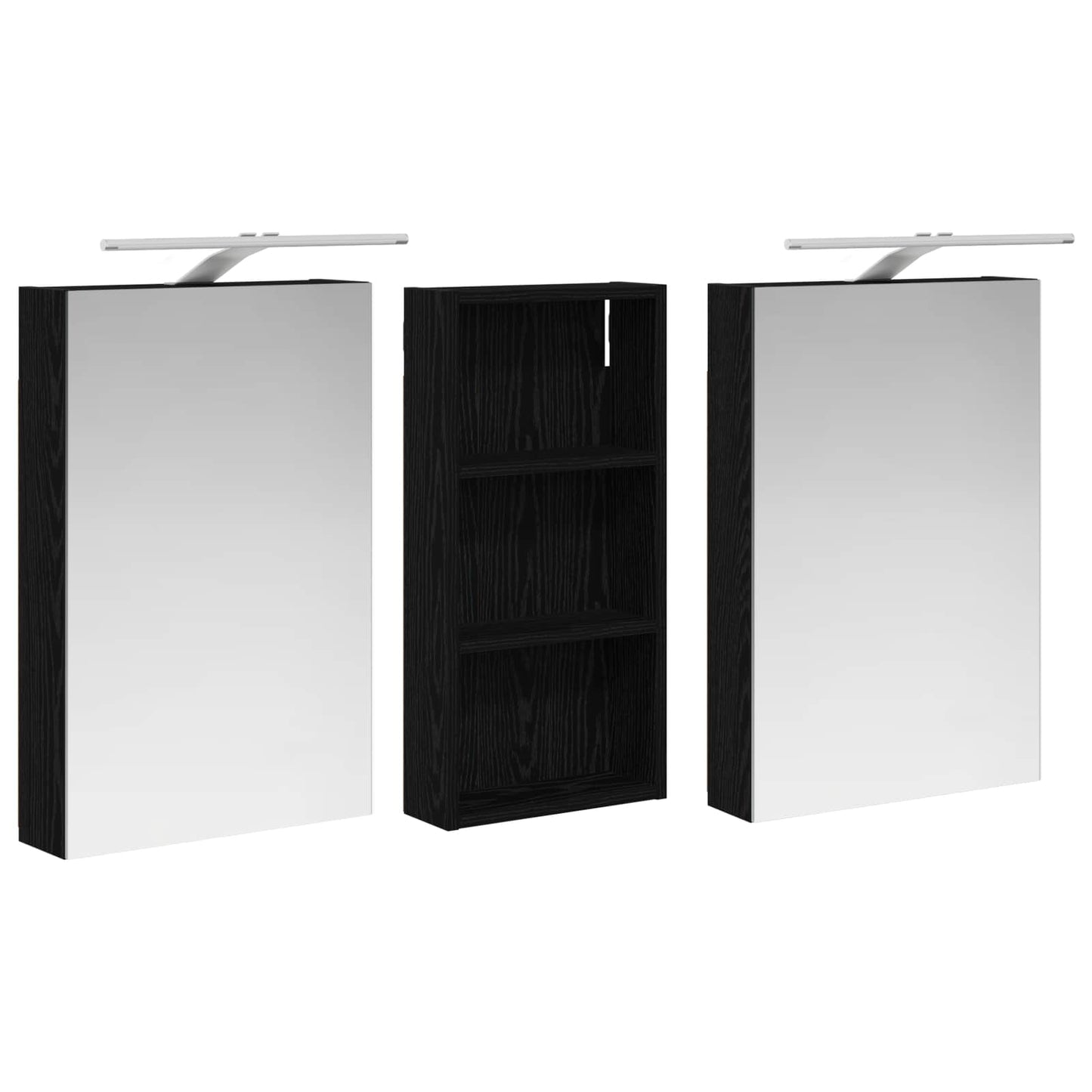 vidaXL Bathroom Cabinet Set 3 pcs 110 x 10.5 x 60.5 cm Engineered wood