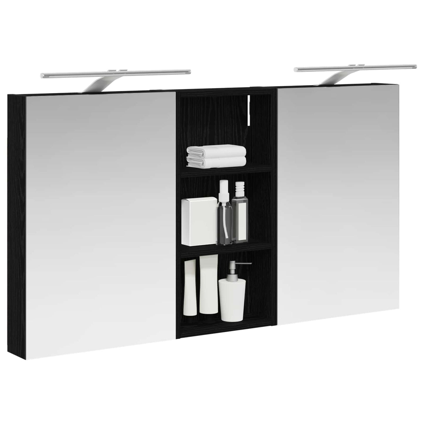 vidaXL Bathroom Cabinet Set 3 pcs 110 x 10.5 x 60.5 cm Engineered wood
