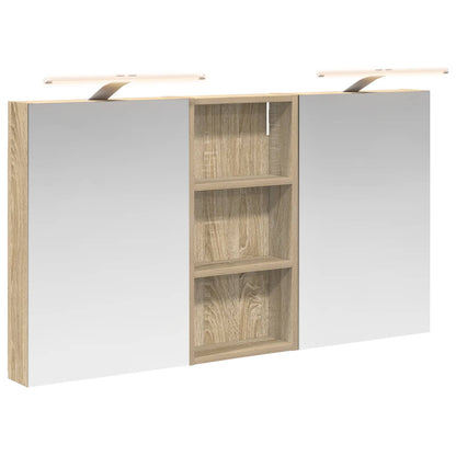 vidaXL Bathroom Cabinet Set 3 pcs 110 x 10.5 x 60.5 cm Engineered wood