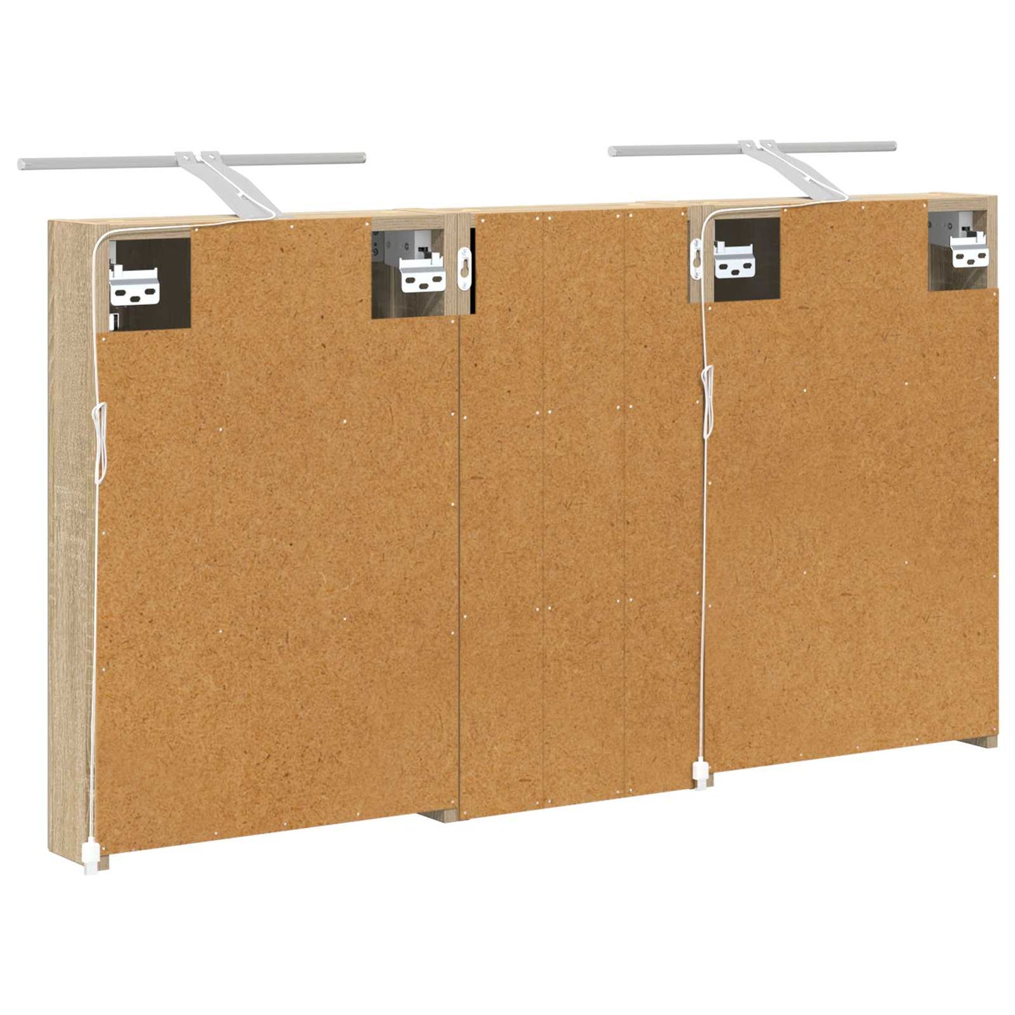 vidaXL Bathroom Cabinet Set 3 pcs 110 x 10.5 x 60.5 cm Engineered wood