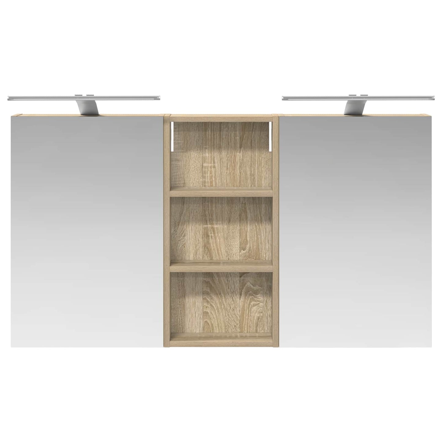 vidaXL Bathroom Cabinet Set 3 pcs 110 x 10.5 x 60.5 cm Engineered wood
