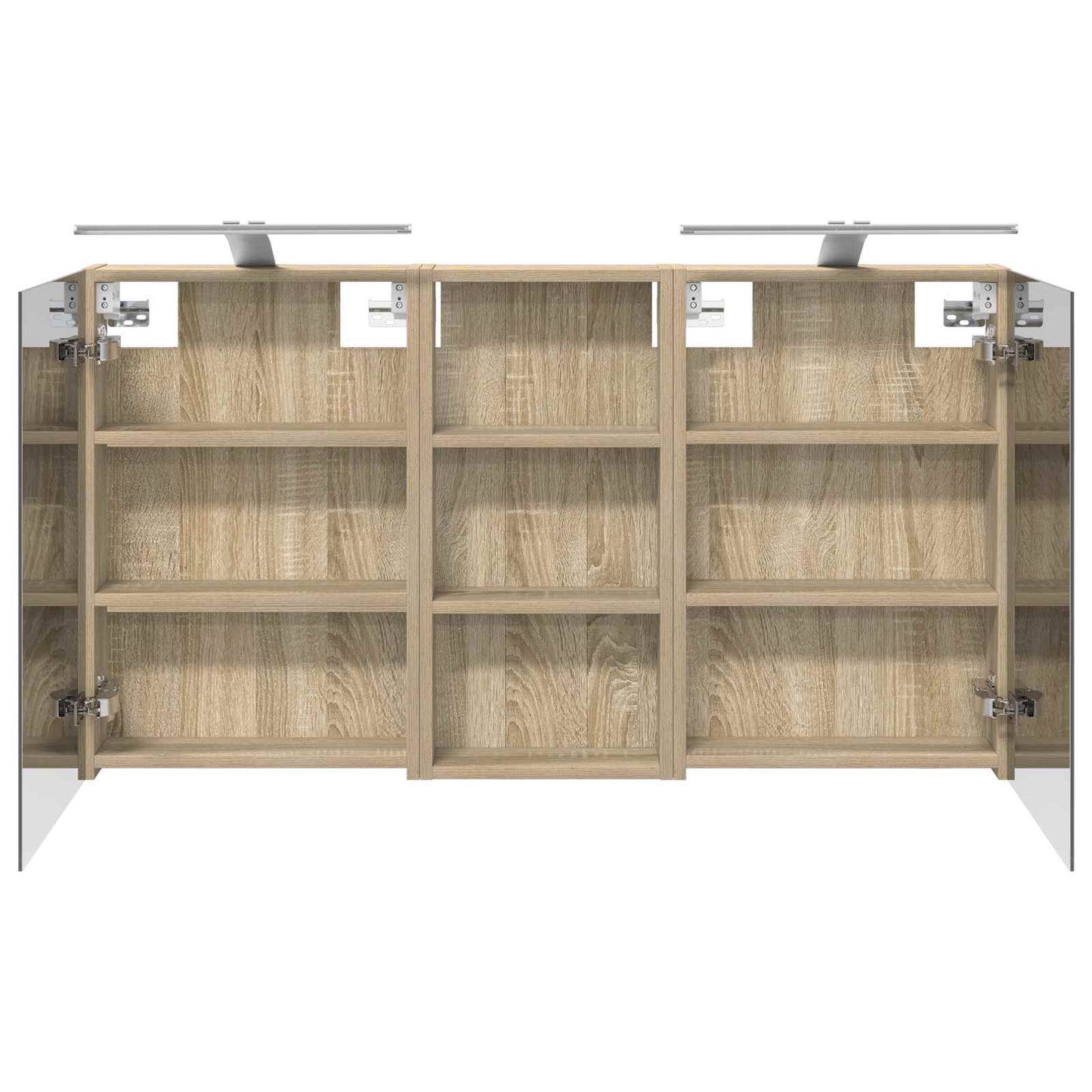 vidaXL Bathroom Cabinet Set 3 pcs 110 x 10.5 x 60.5 cm Engineered wood