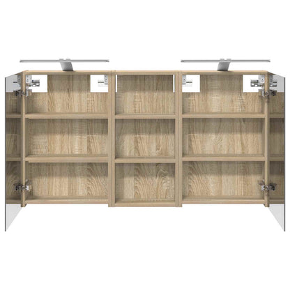 vidaXL Bathroom Cabinet Set 3 pcs 110 x 10.5 x 60.5 cm Engineered wood