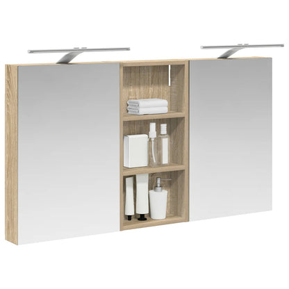 vidaXL Bathroom Cabinet Set 3 pcs 110 x 10.5 x 60.5 cm Engineered wood