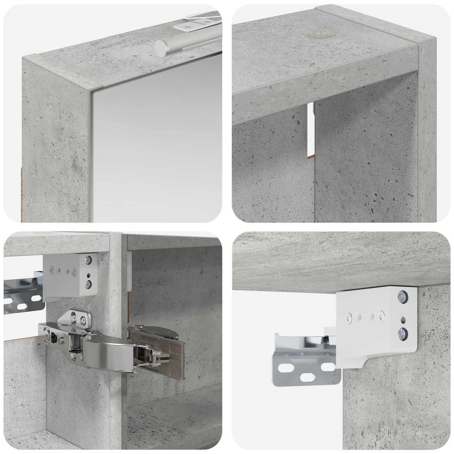 vidaXL Bathroom Cabinet Set 3 pcs 110 x 10.5 x 60.5 cm Engineered wood