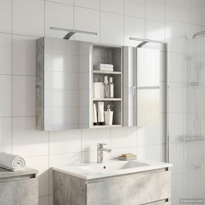 vidaXL Bathroom Cabinet Set 3 pcs 110 x 10.5 x 60.5 cm Engineered wood