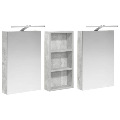 vidaXL Bathroom Cabinet Set 3 pcs 110 x 10.5 x 60.5 cm Engineered wood